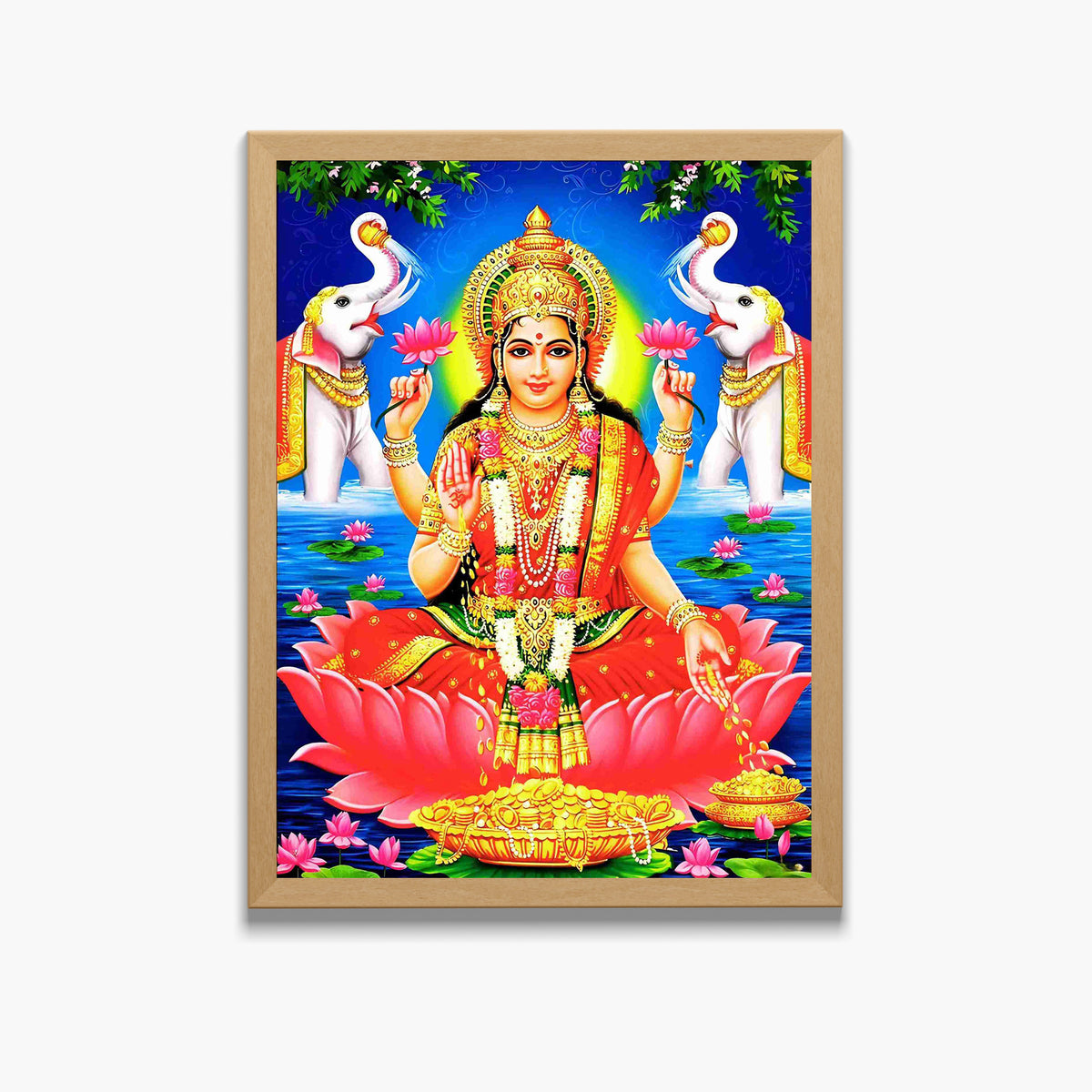 Goddess laxmi wall art-Maa Laxmi god frame