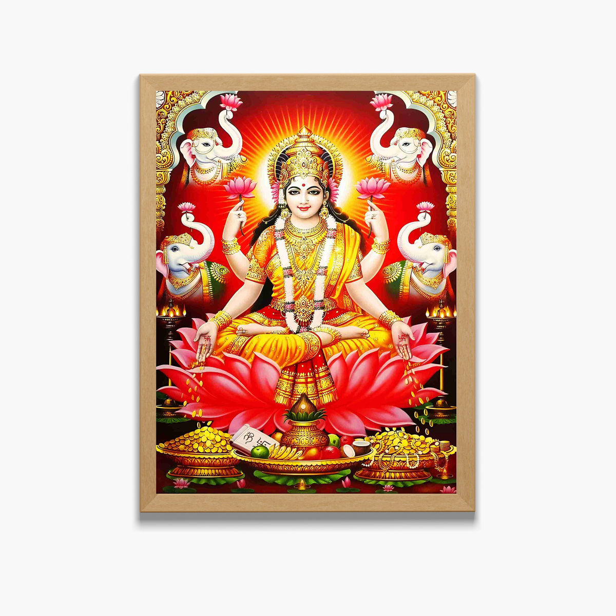 Goddess Laxmi wall art-Maa Laxmi God frame