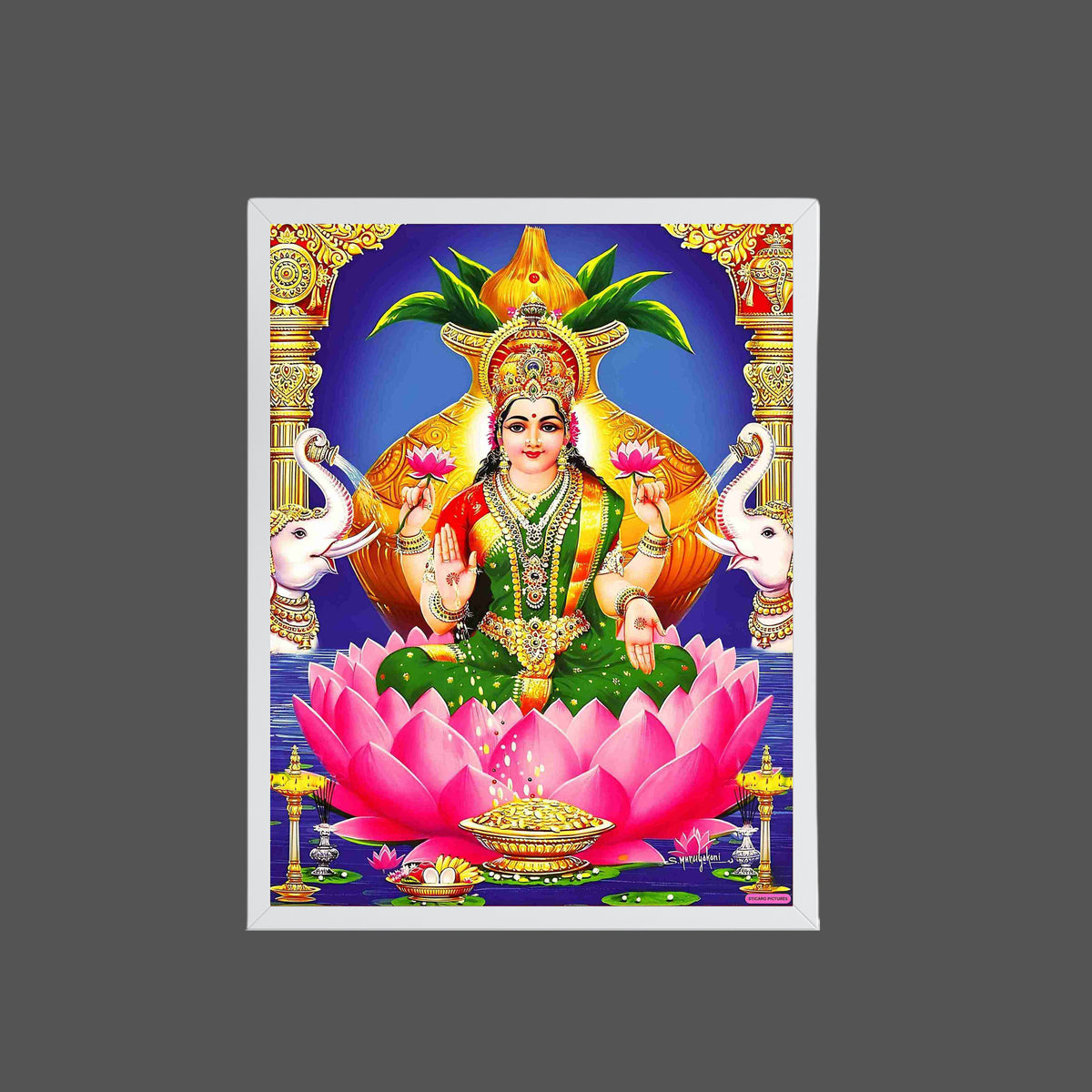 Maa Laxmi wall art-Goddess laxmi God Frame