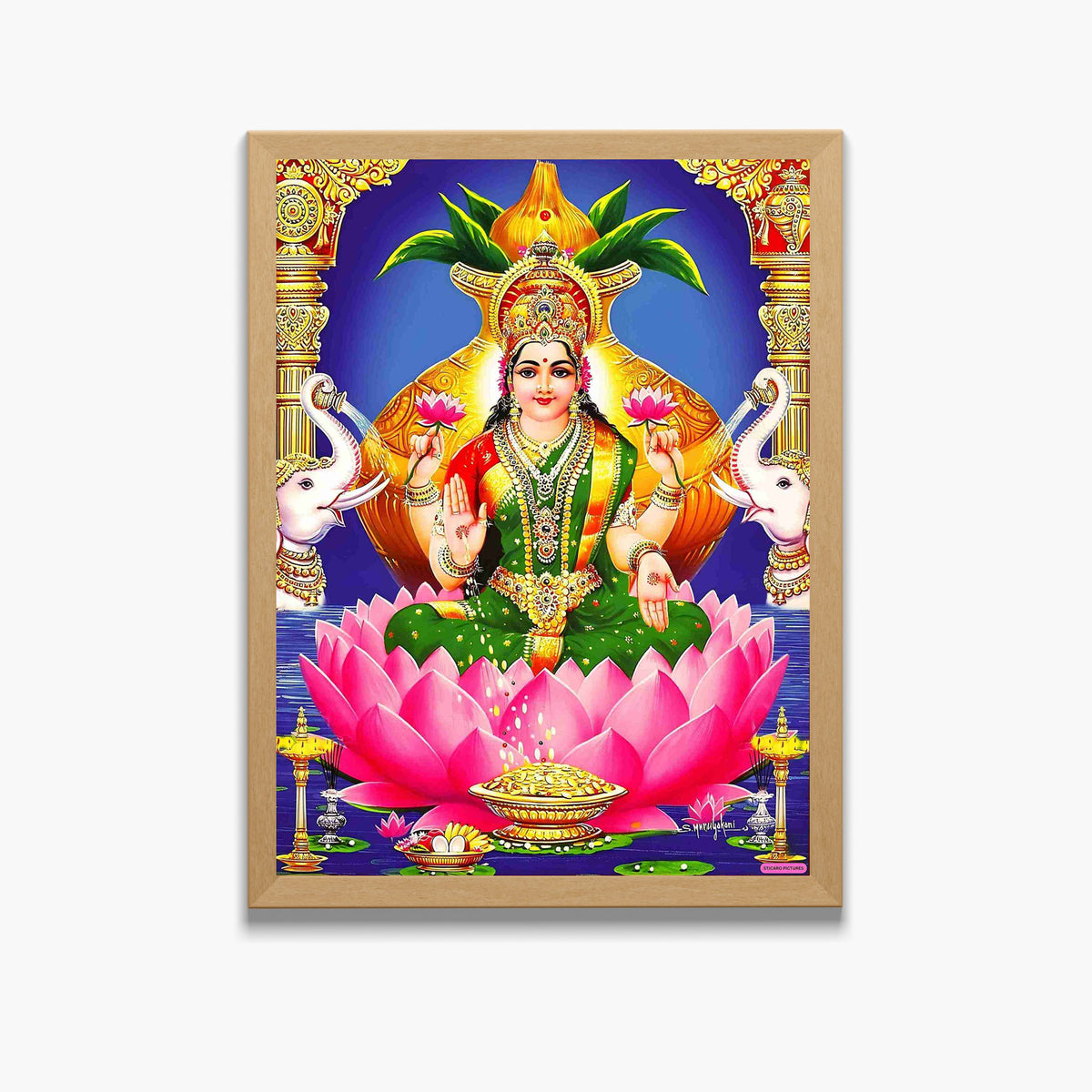 Maa Laxmi wall art-Goddess laxmi God Frame