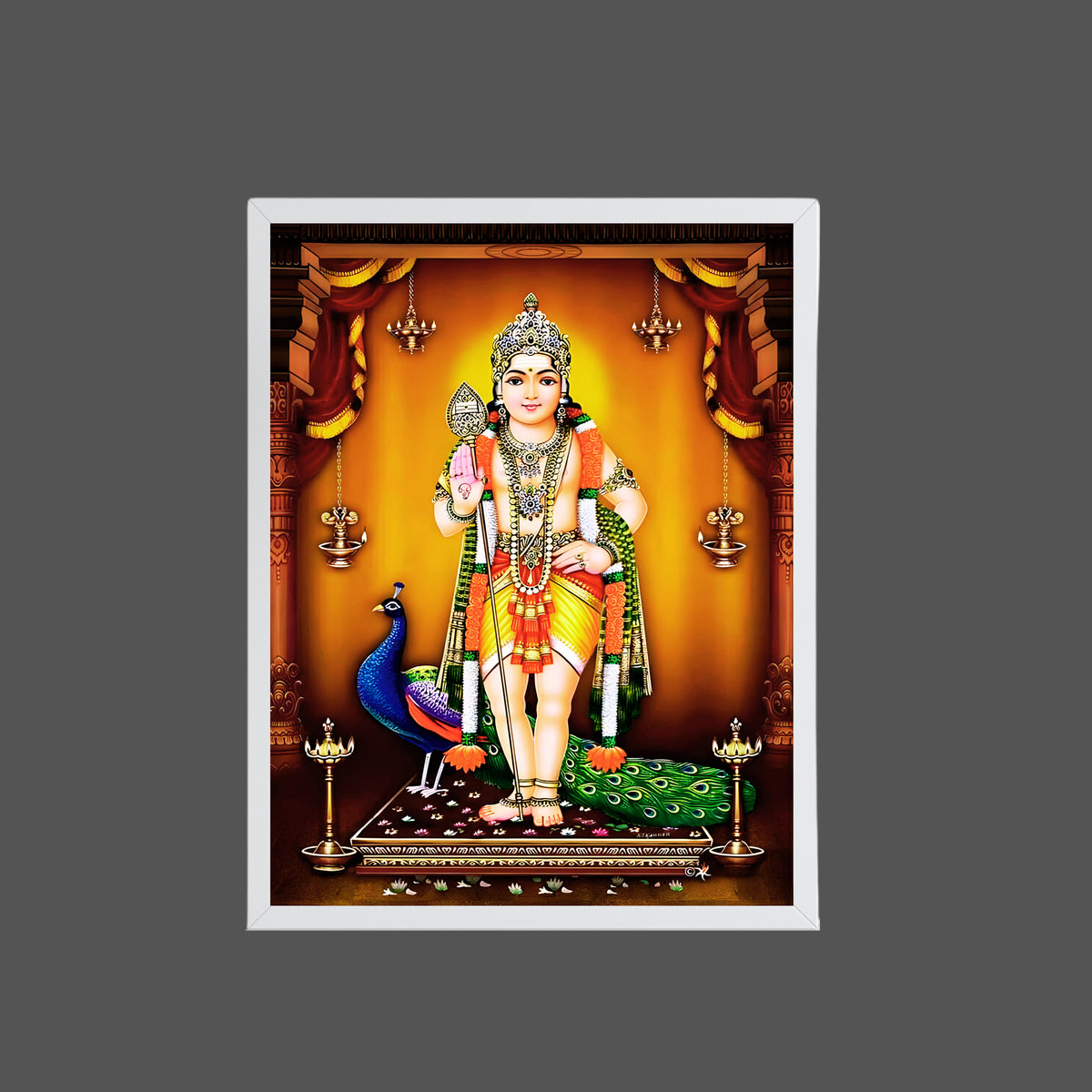 Kaarthikeya wall art-Lord kaarthikeya god frame