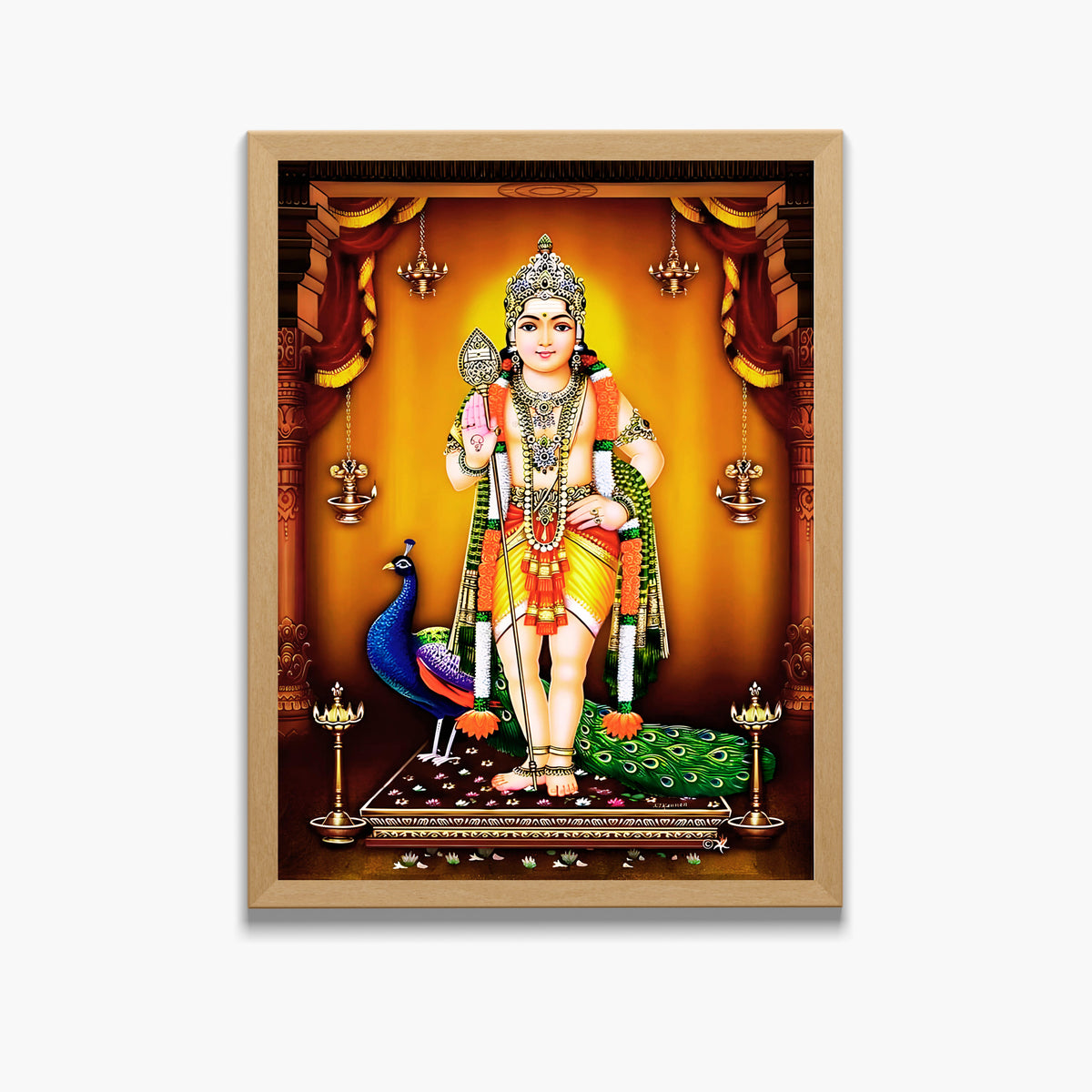 Kaarthikeya wall art-Lord kaarthikeya god frame