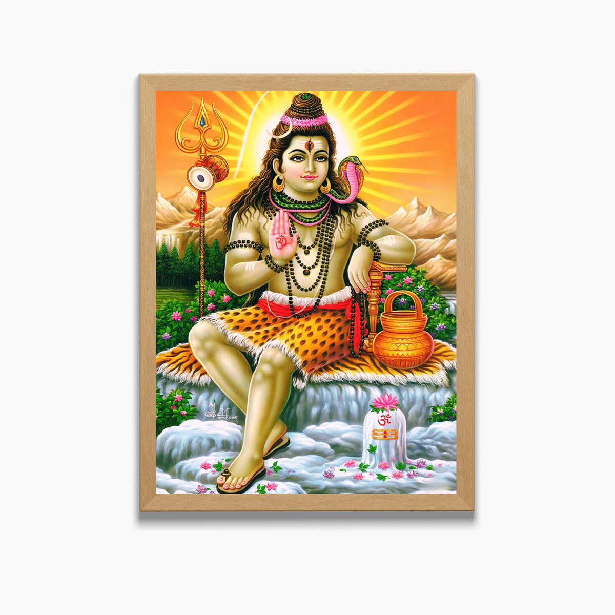 Lord Shiva Wall Art - Shiva Hindu God Photo Frame