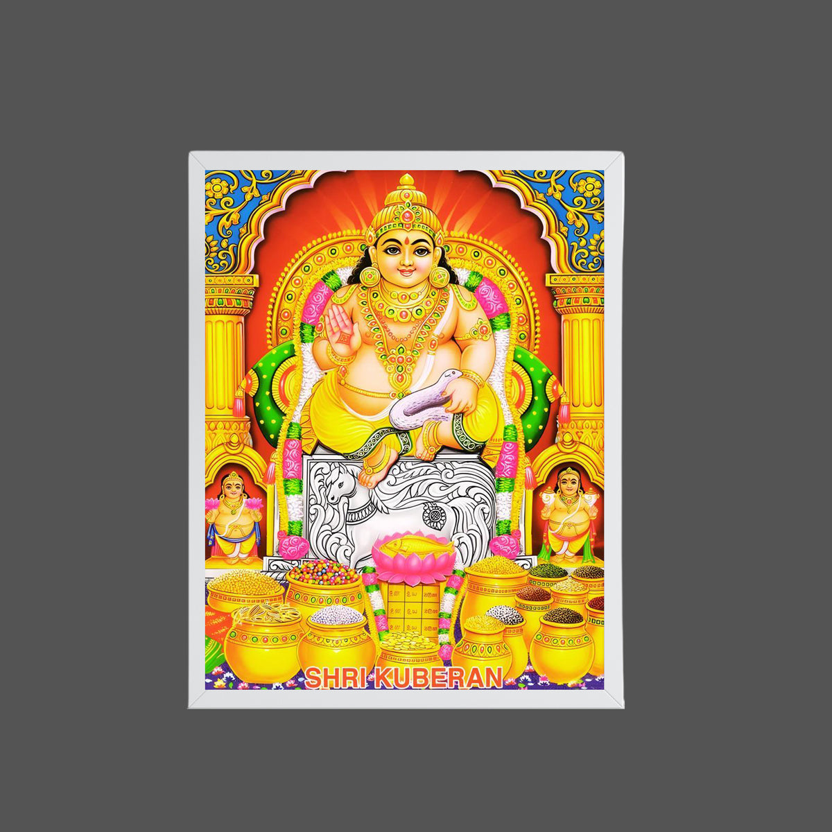 Lord Kubera wall art- Kubera God frame