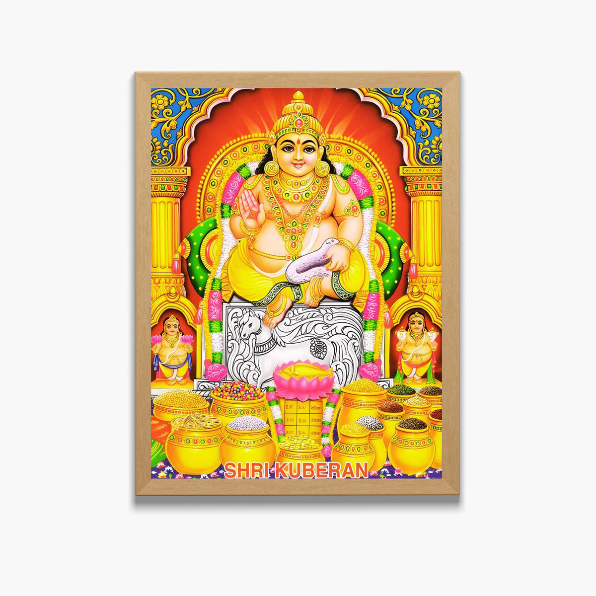 Lord Kubera wall art- Kubera God frame