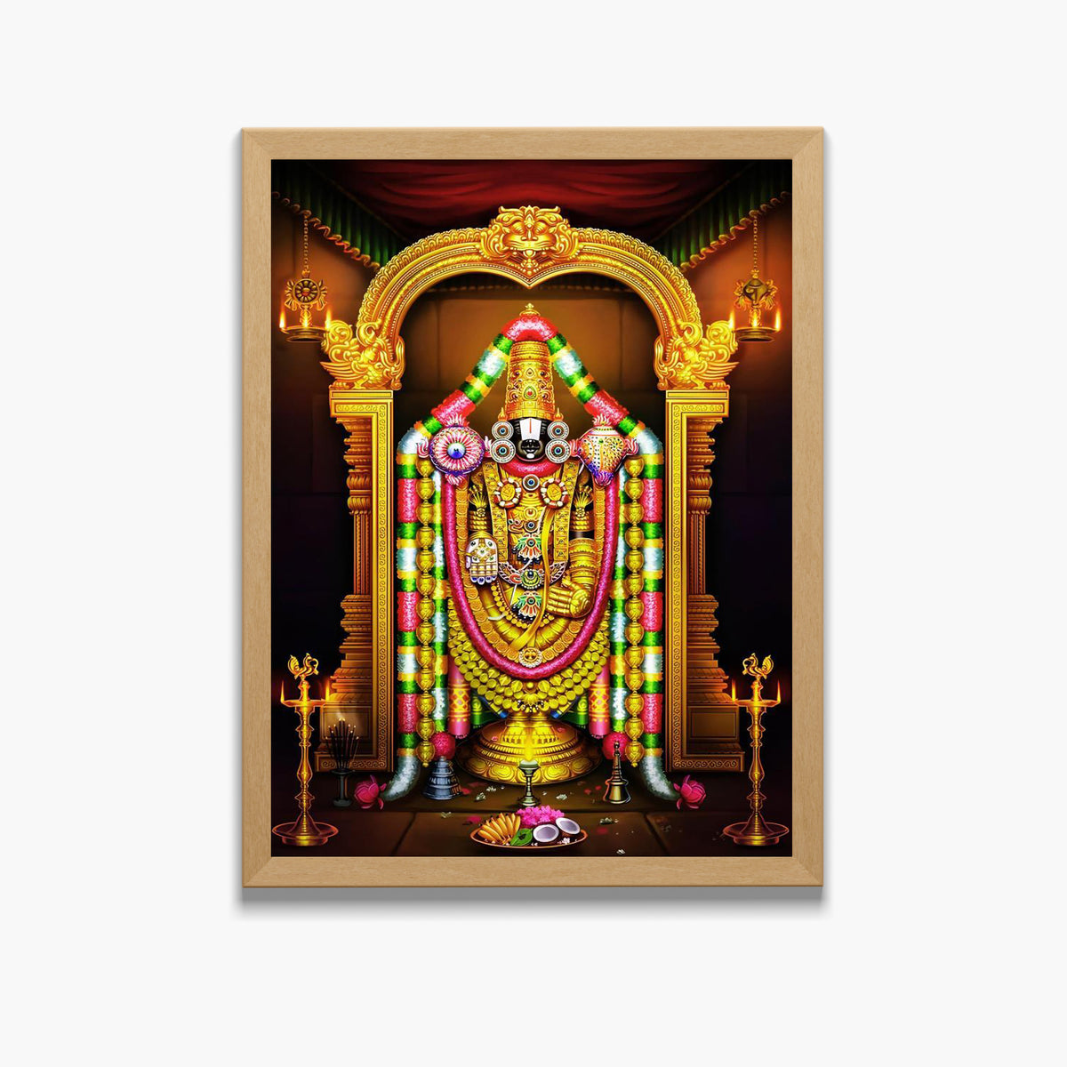 Lord Venkateshwara wall art- Thirupathi Balaji god frame