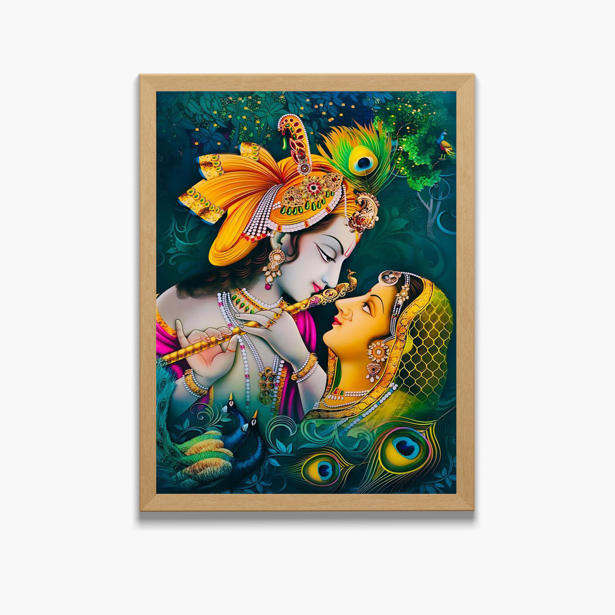 Lord Krishna wall art-Goddess Radha Krishna photo frame