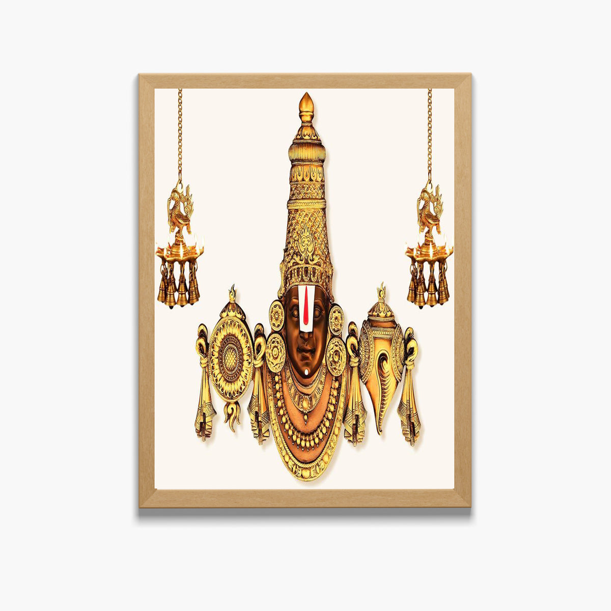 Lord Venkateshwara Swamy Wall Art -  Venkateshwaraswamy Hindu God Photo Frame