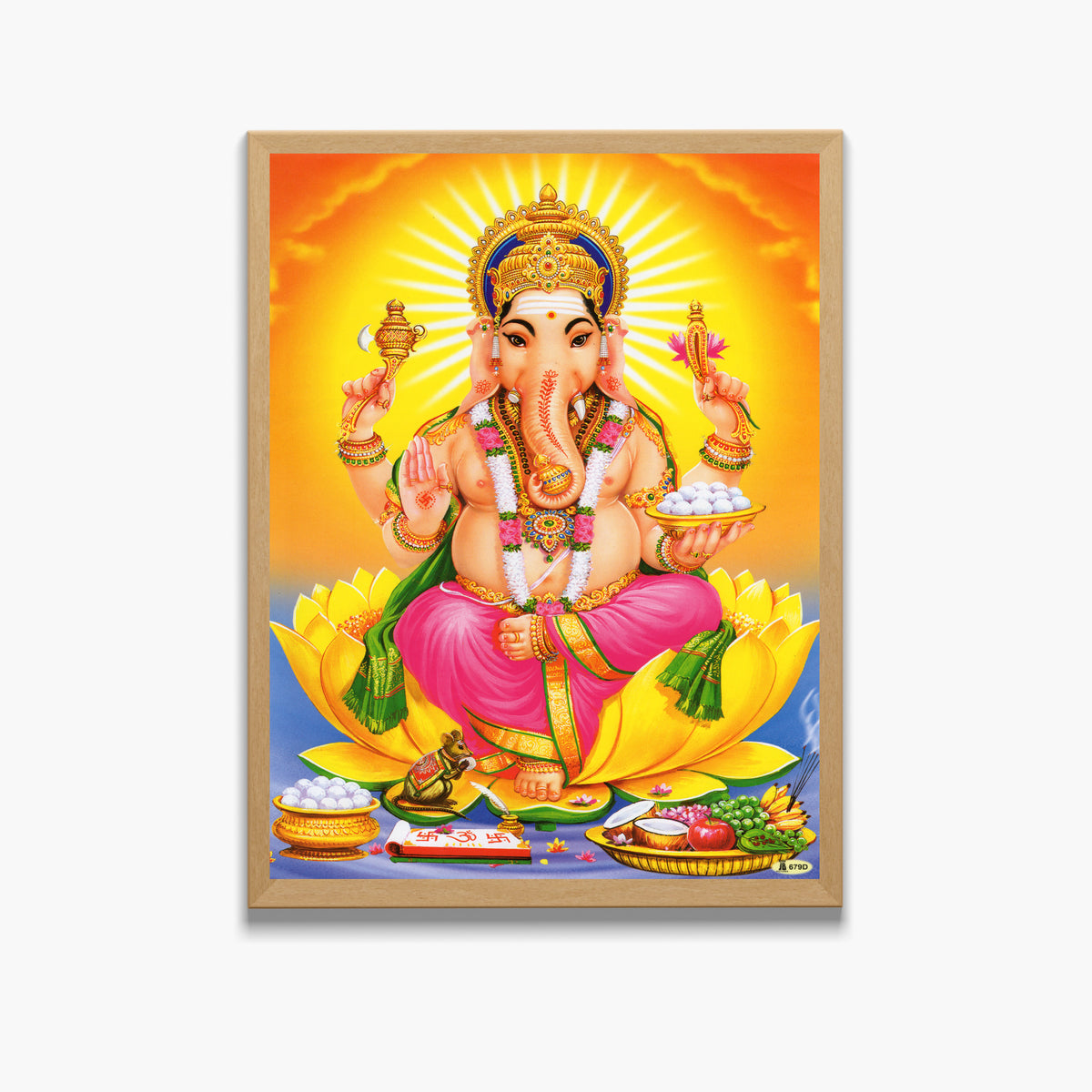 Lord Ganesh Wall Art - Ganesh Hindu God Photo Frame