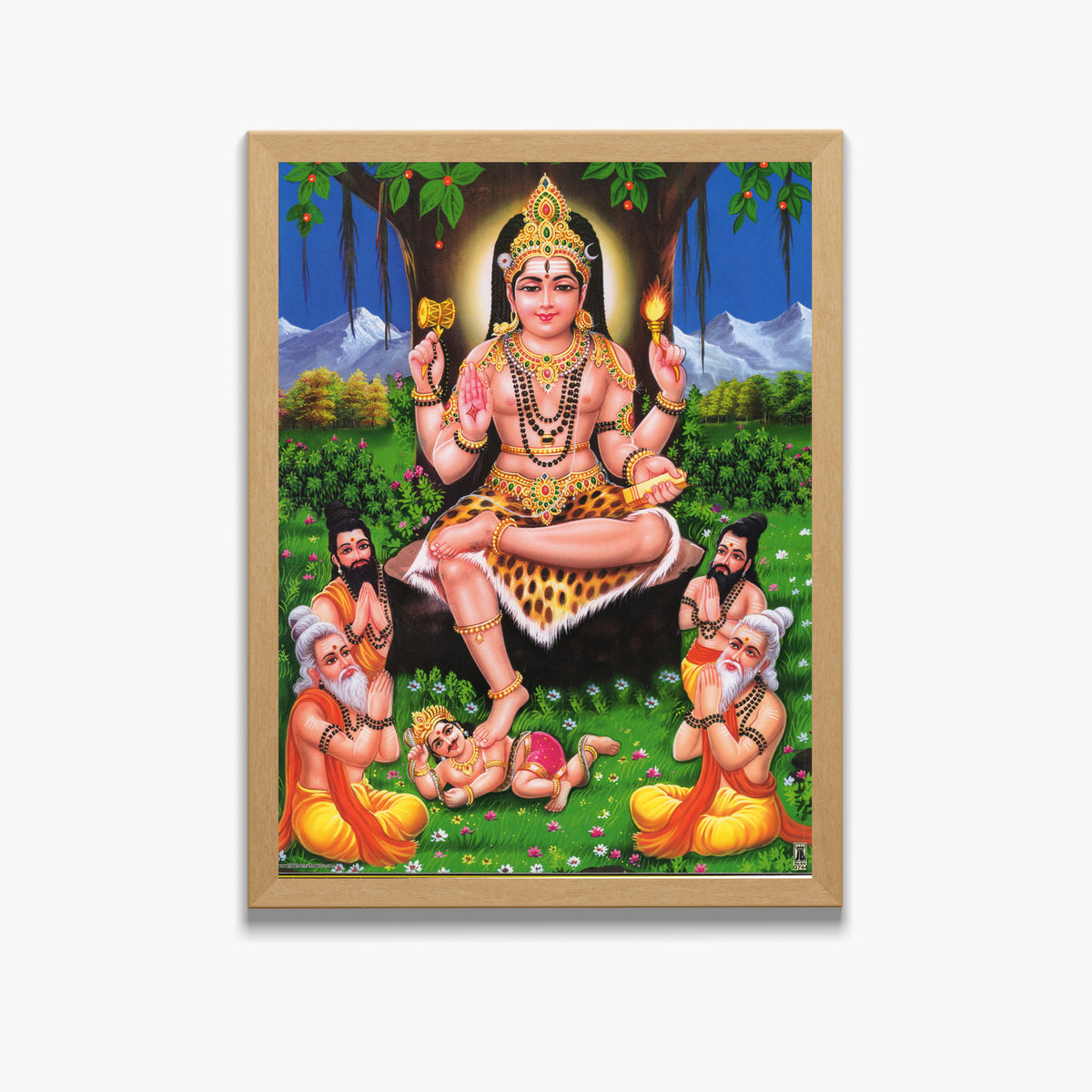 Lord manikanta wall art- Lord ayyappa photo frame