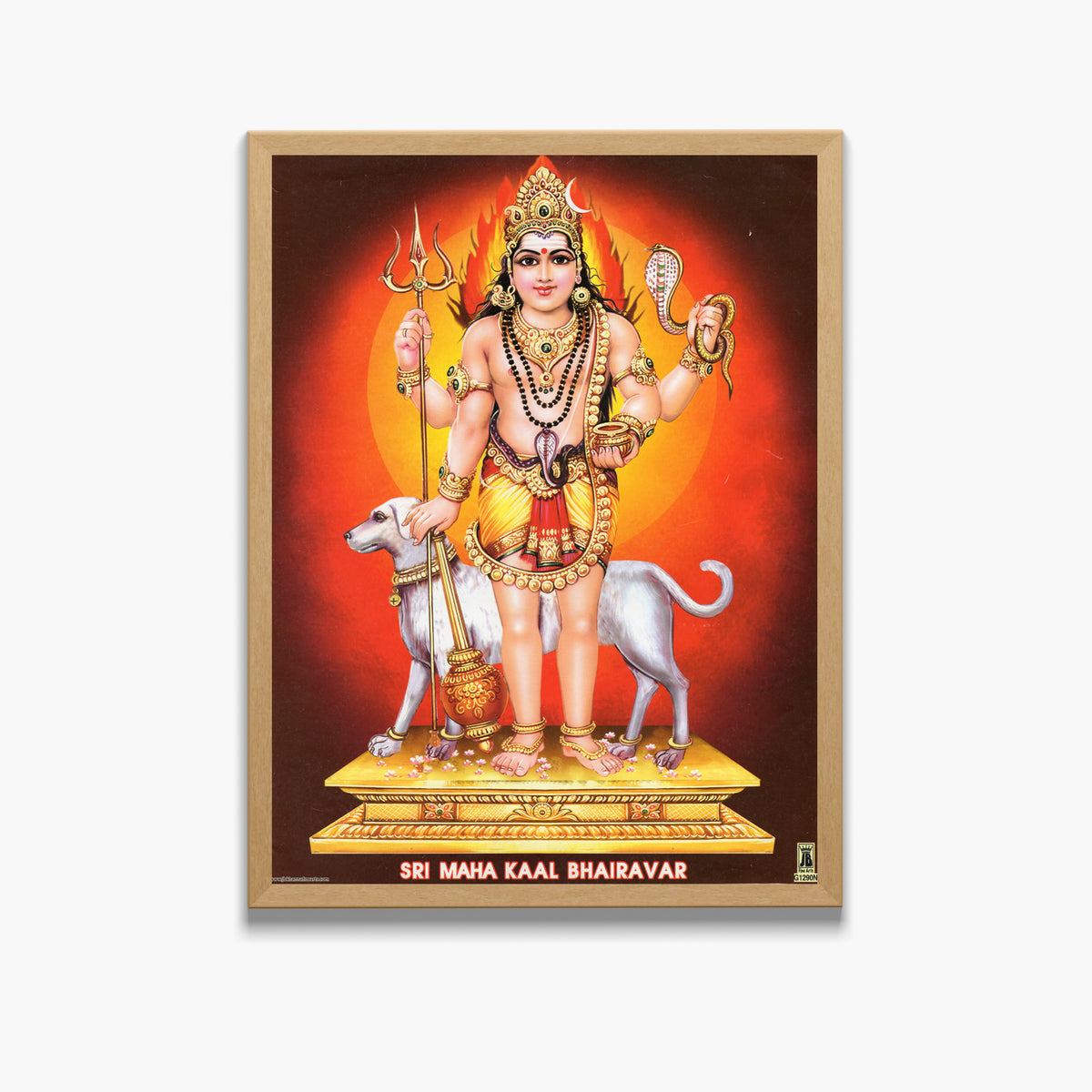 Sri Maha Kala Bhairava wall art- Lord bhairava photo frame
