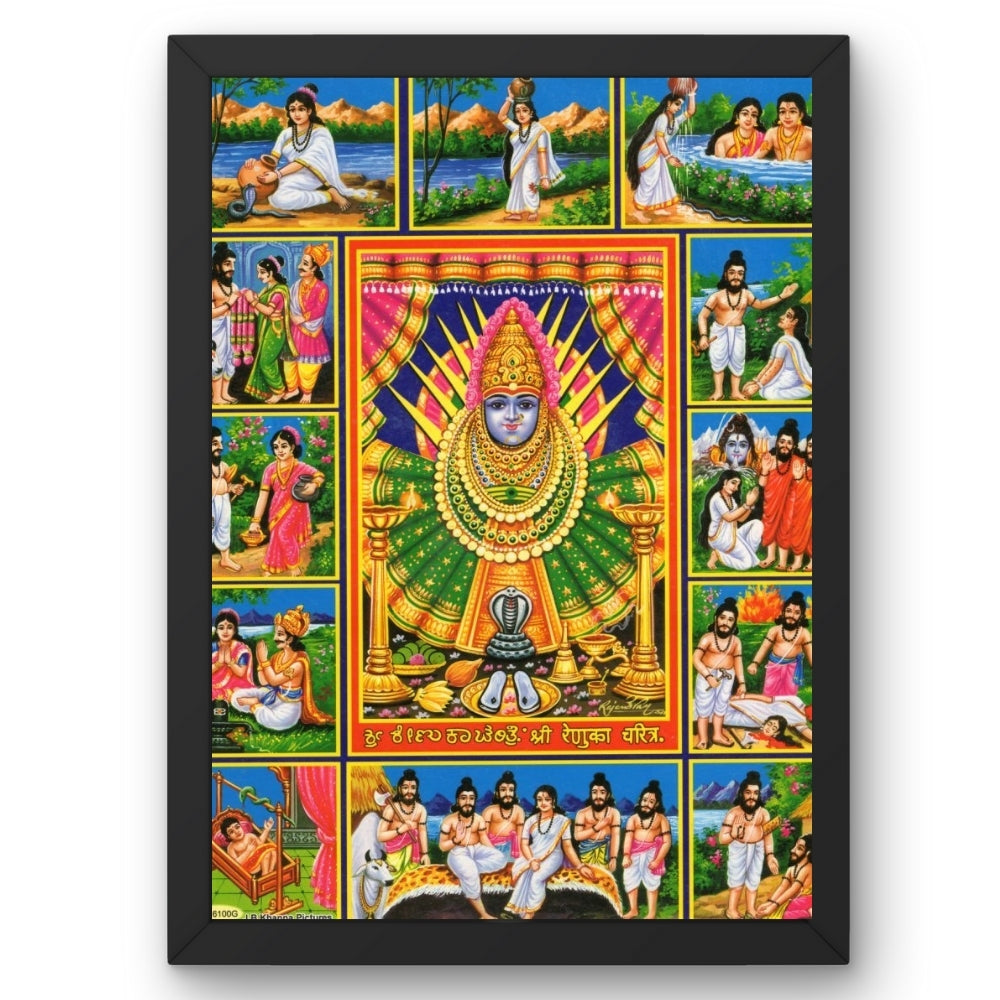 Shri Renuka yellamma Devi wall art- Renuka Yellamma photo frame
