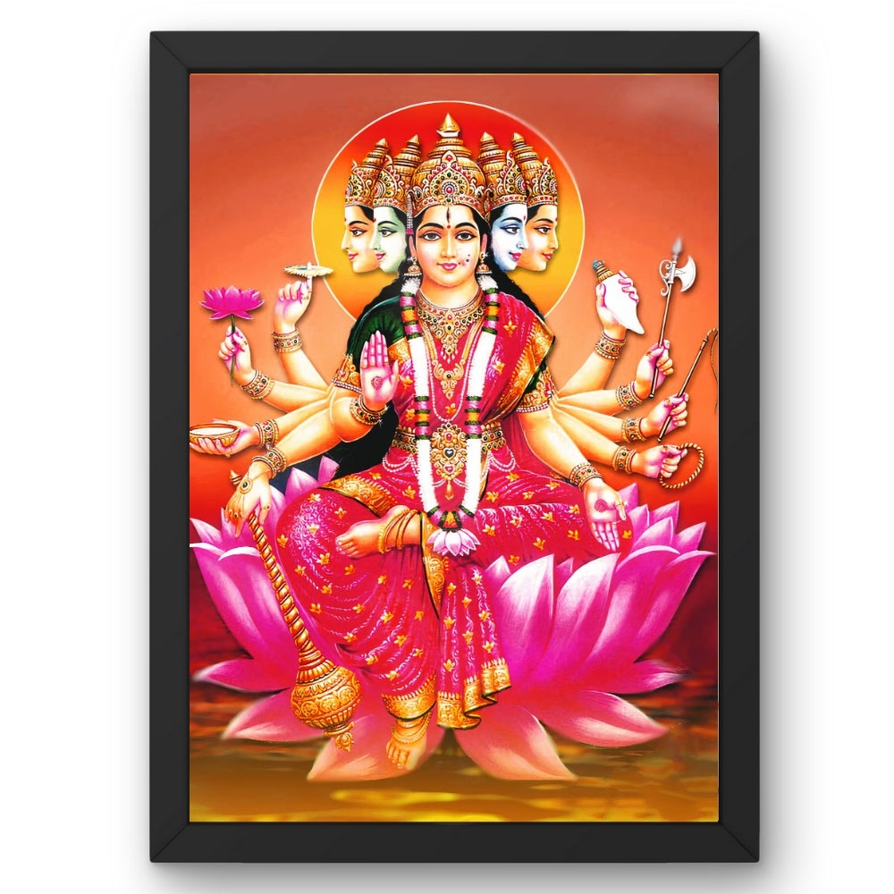 Goddess Gayathri maatha wall art-Maa Gayathri god frame