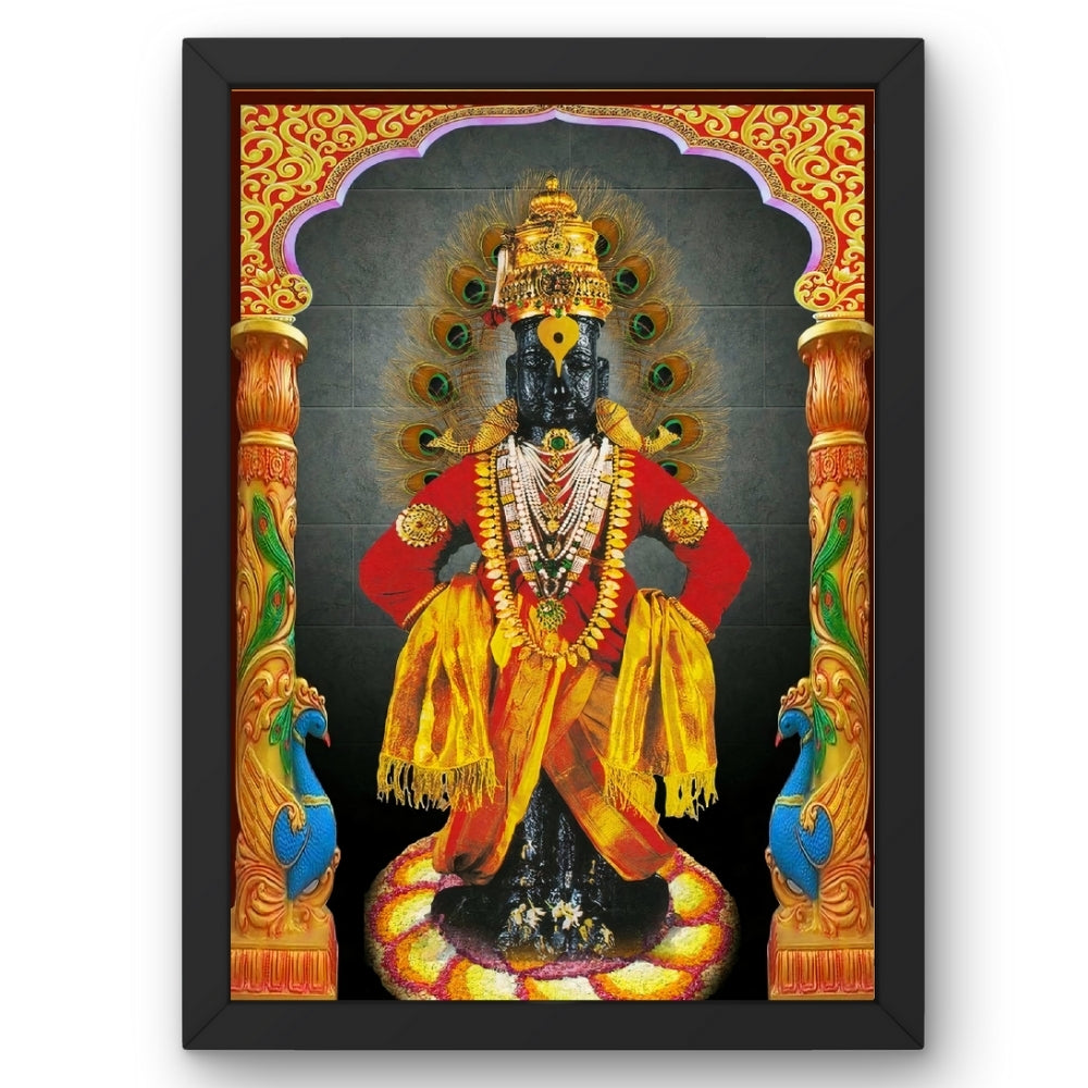 Lord Vitthal Wall Art – Panduranga Vithoba Hindu God Photo Frame