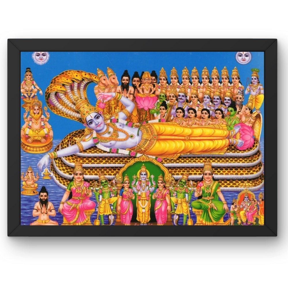 Lord Vishnu wall art- God Vishnu photo frame