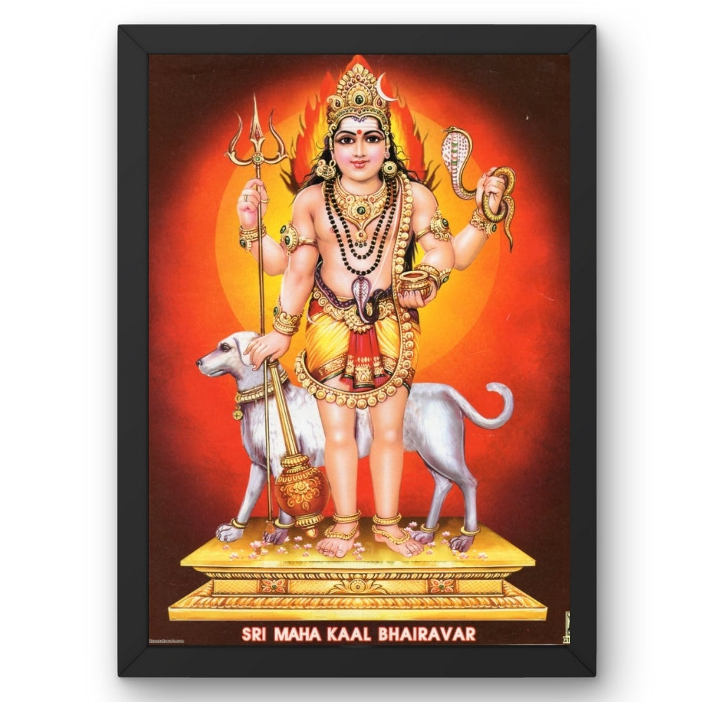 Sri Maha Kala Bhairava wall art- Lord bhairava photo frame