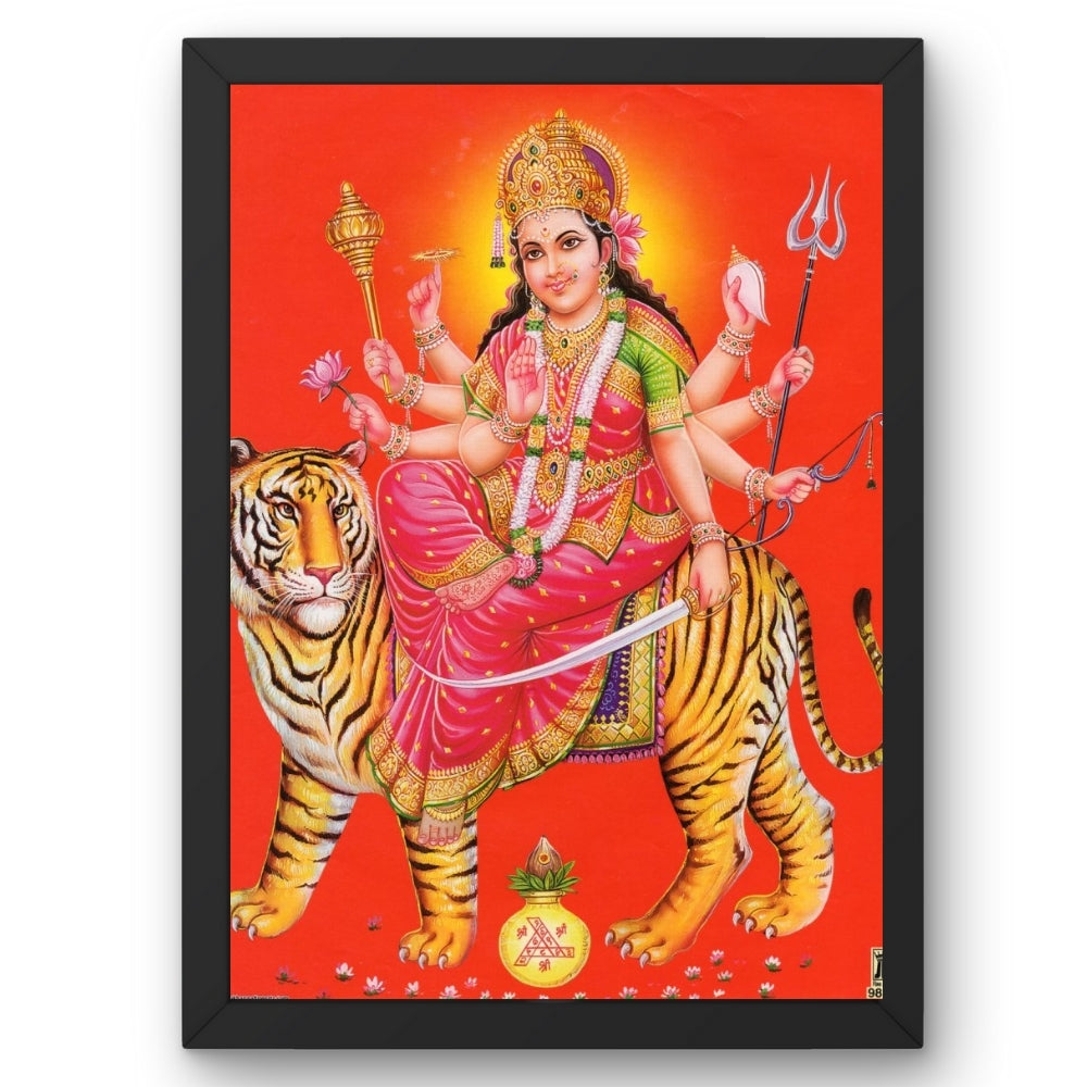 Lord Durga wall art-Goddess Durga photo frame
