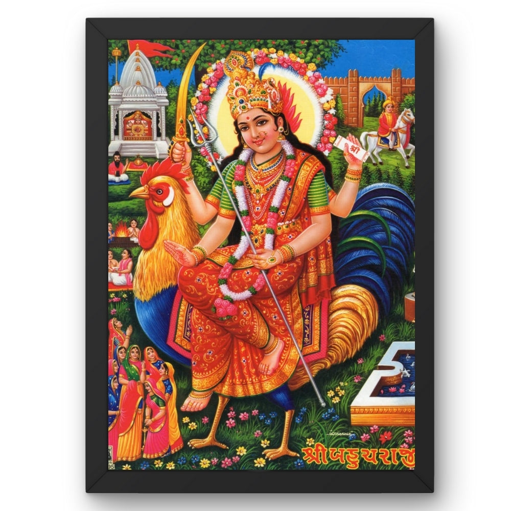 Lord Durga wall art-Maa Durga photo frame