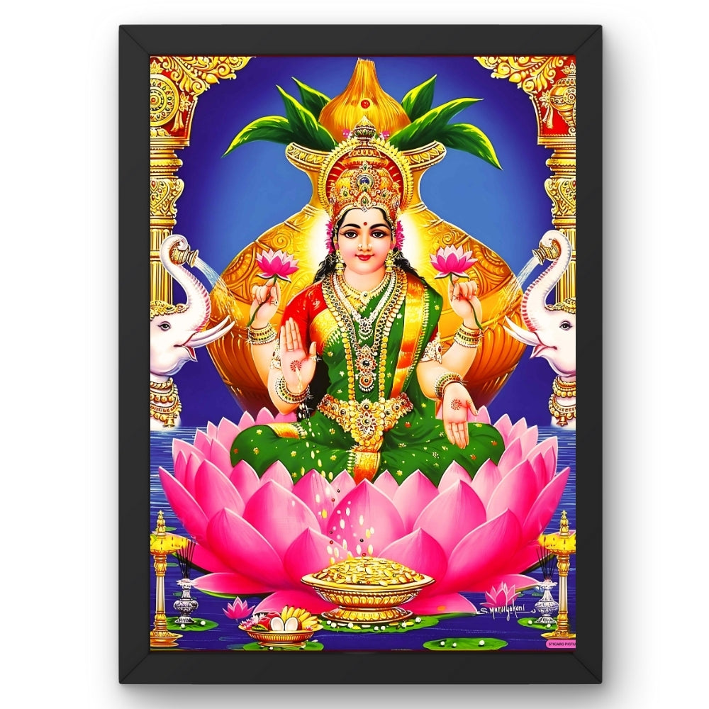 Maa Laxmi wall art-Goddess laxmi God Frame