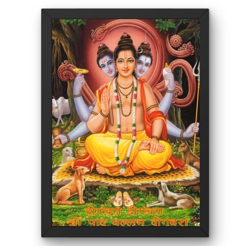 Sri Dttatreya wall art- Dttatreya swamy photo frame