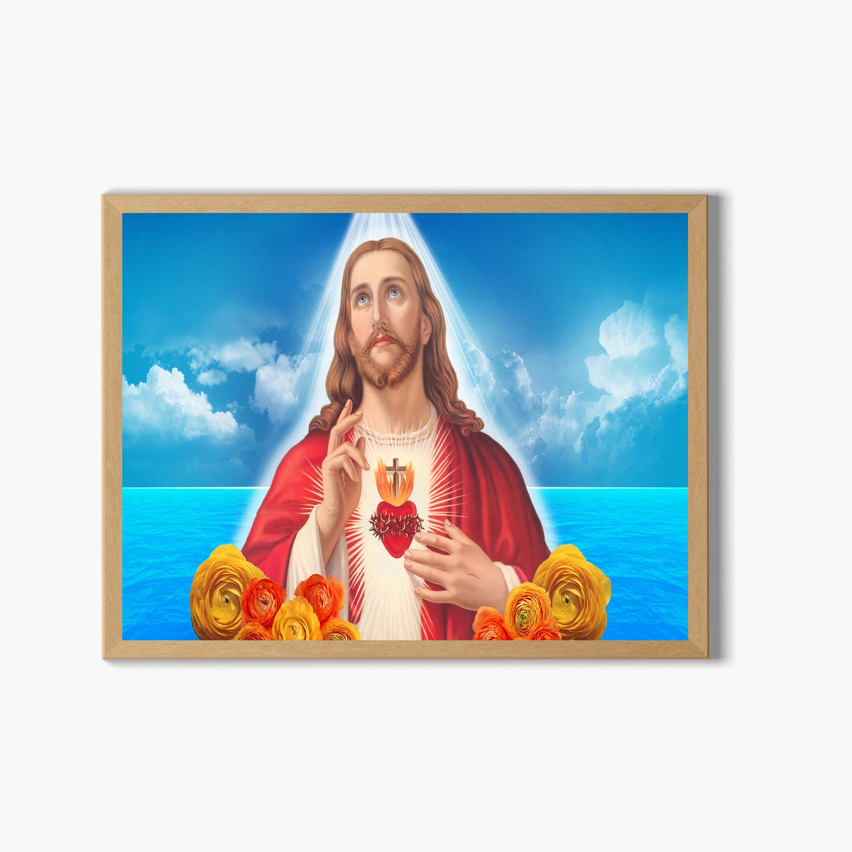 jesus christ wall art-christ photo frame