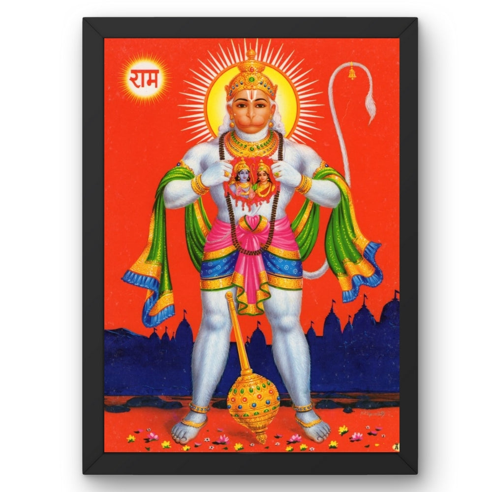 Lord Hanuman wall art- Hanuman photo frame