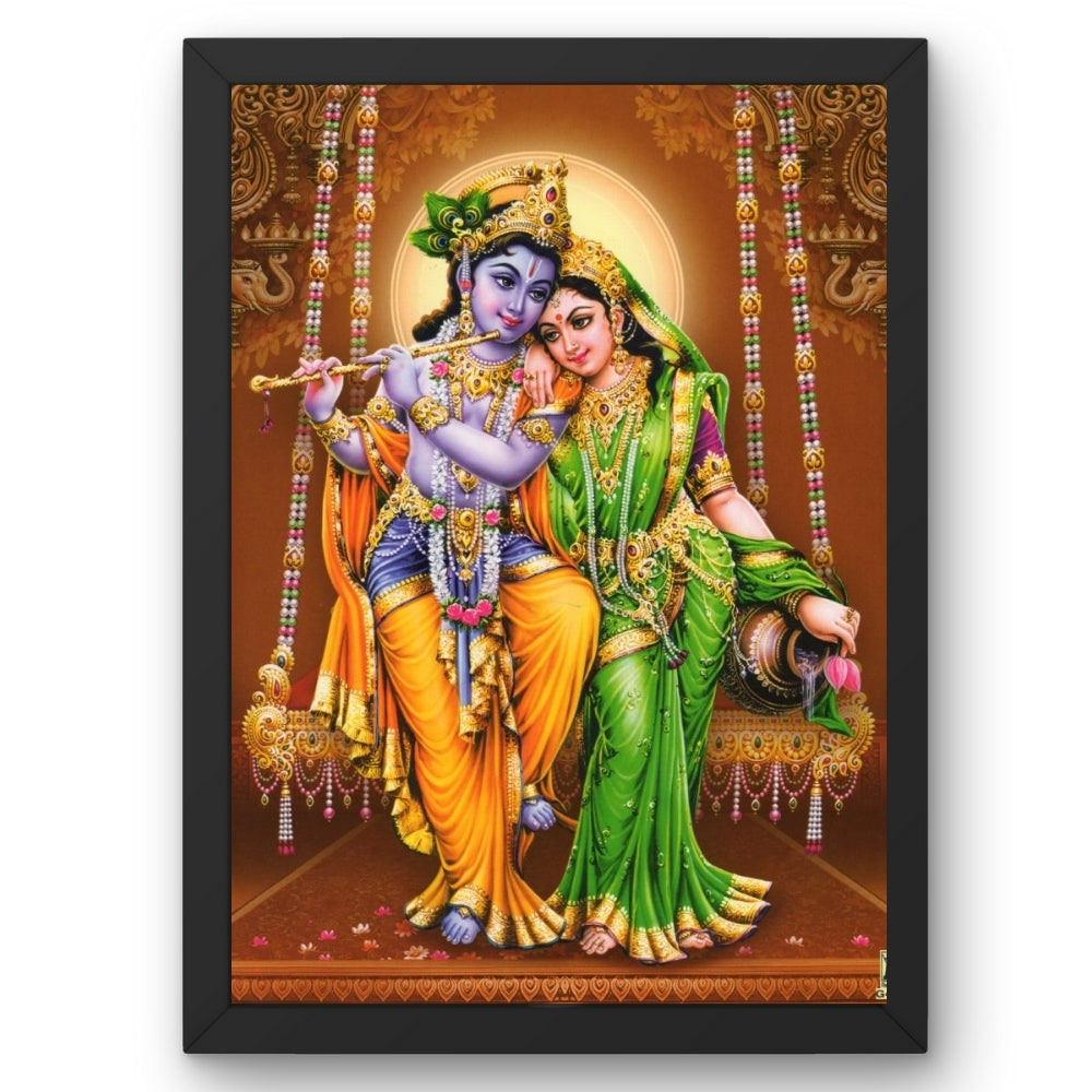 Lord Radhakrishna wall art- Radhakrishna photo frame