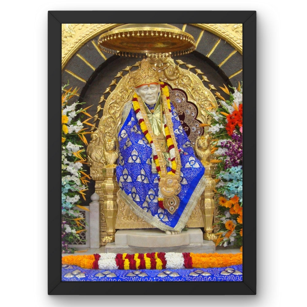 Lord Saibaba Wall Art - Saibaba hindu God Photo Frame
