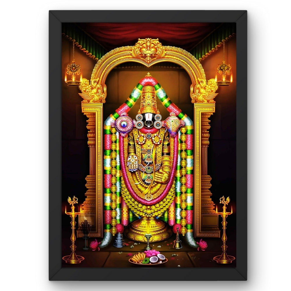 Lord Venkateshwara wall art- Thirupathi Balaji god frame