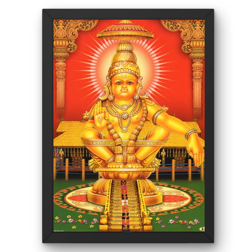 Lord Ayyappa wall art-God Manikanta photo frame