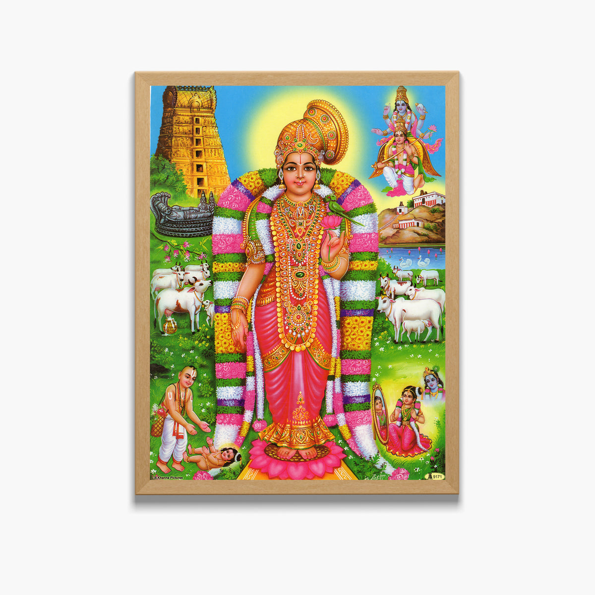 Goddess Andal wall art-  Lord Andal photo frame