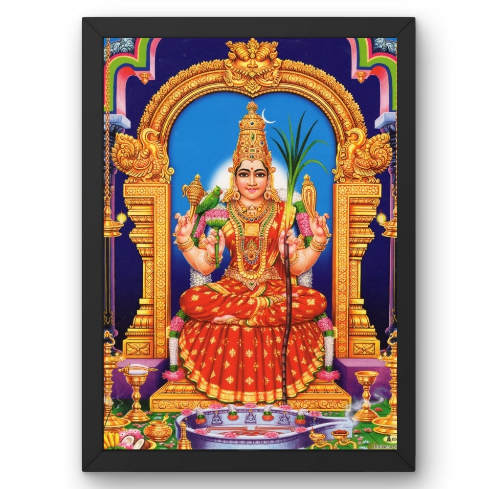 Goddess Mariamman Wall Art – Sri Mariamman Hindu Goddess Photo Frame