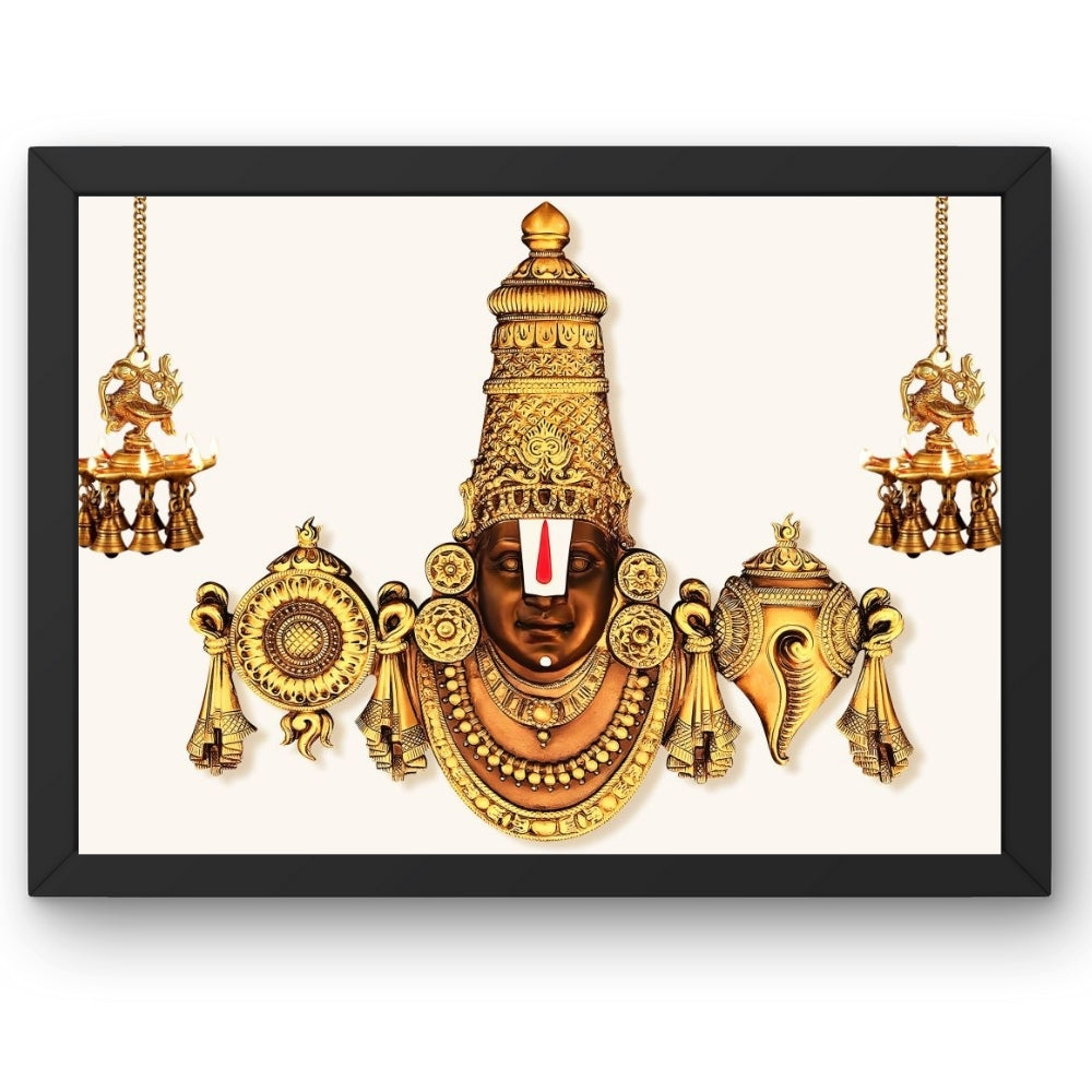 Lord Venkateshwara Swamy Wall Art -  Venkateshwaraswamy Hindu God Photo Frame