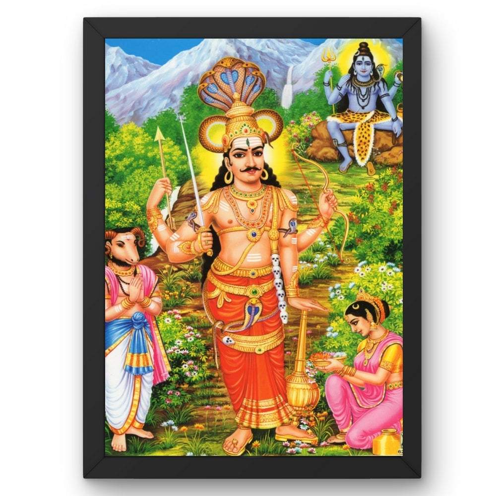 Lord Veerabadra swamy wall art-God Veerabadra swamy photo frame