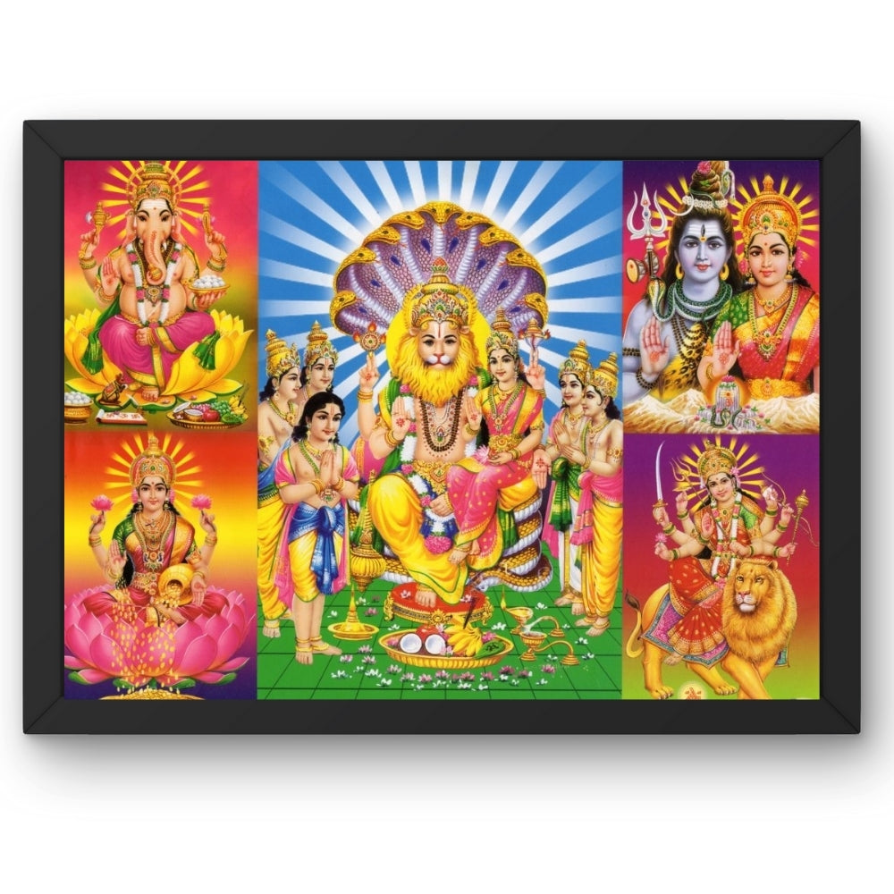 Lord Laxminarsimha swamy wall art- God NARASIMHA SWAMY PHOTO FRAME