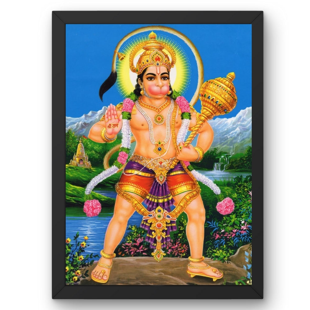 Lord Hanuman wall art- Hanuman wall art photo frame