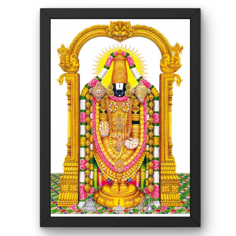 Lord Vemkateshwara Wall Art - venkateshwaraswamy Hindu God Photo Frame