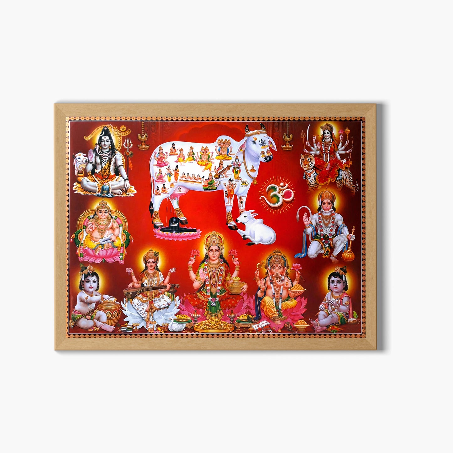Hindu Gods and Goddesses Divine Wall Art – Traditional Sanatan Devotional Photo