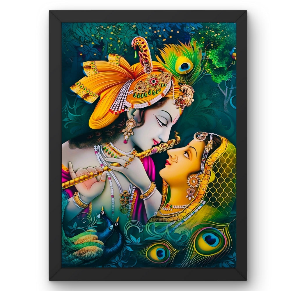 Lord Krishna wall art-Goddess Radha Krishna photo frame