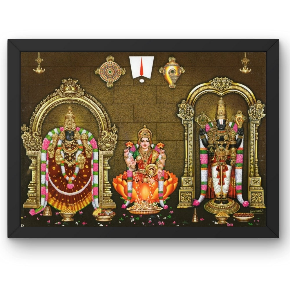 Goddess Padmavathi Laxmi venkateshwara wall art- Lord Balaji photo frame