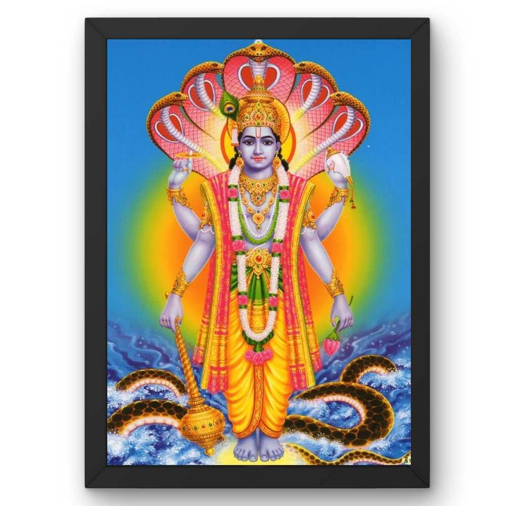 Lord Vishnu wall art- God Vishnu photo frame