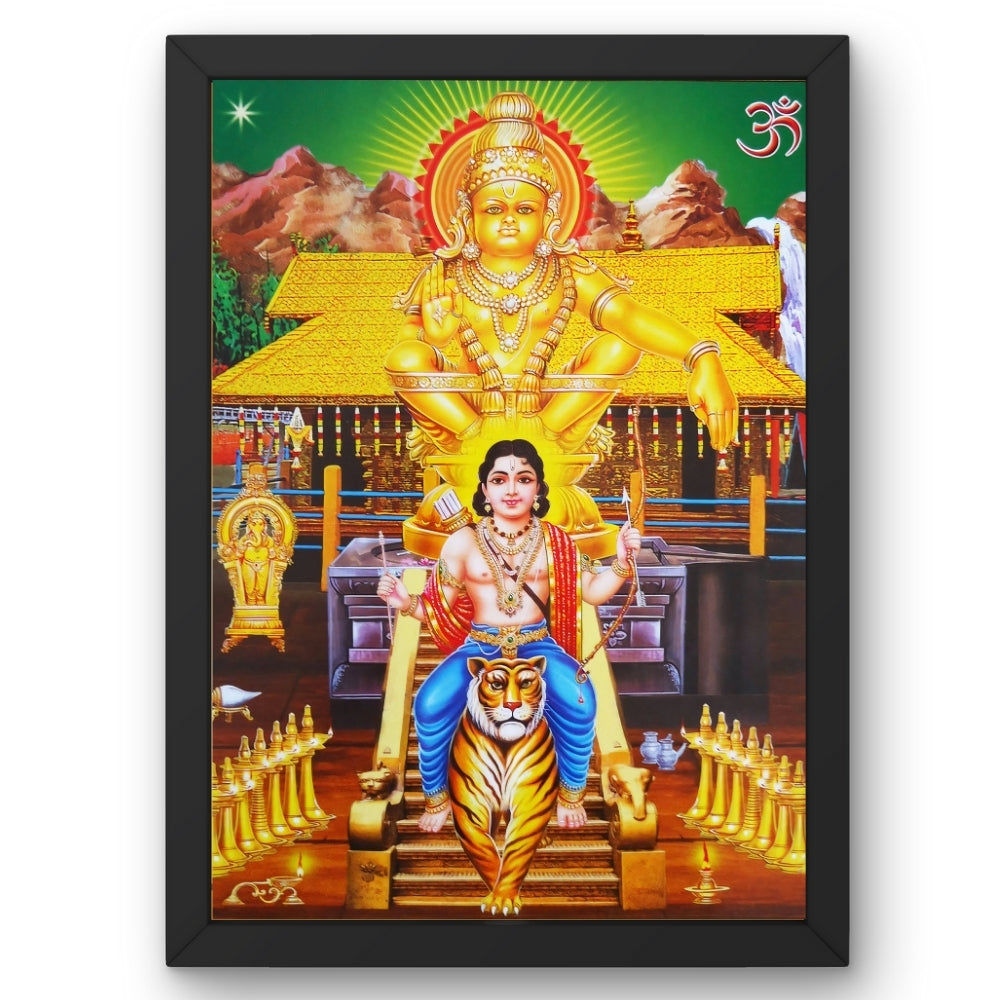 Lord Ayyappa Swamy wall arts - Ayyapaswamy hindu God Photo Frames