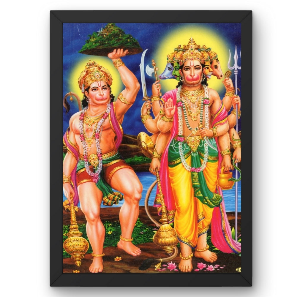 Lord panchamukhi hanuman wall art-panchamukhi hanuman god frame