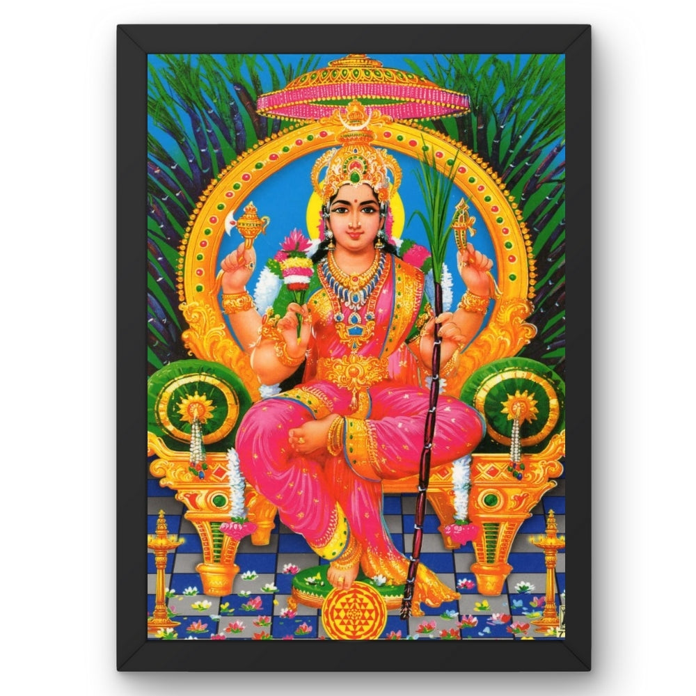Goddess Mariamman Wall Art – Sri Mariamman Hindu Goddess Photo Frame