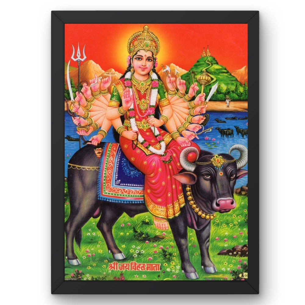 Goddess Durga wall art- Maa Durga photo frame