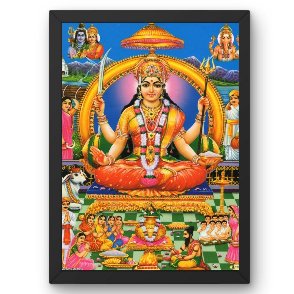 Maa santhoshi wall art- Santhoshi matha photo frame