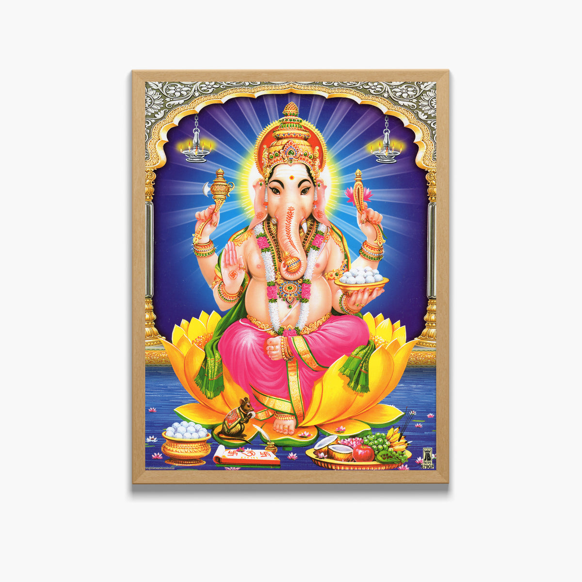 Lord Ganpathi wall art- Vinayaka hindu god photo frame