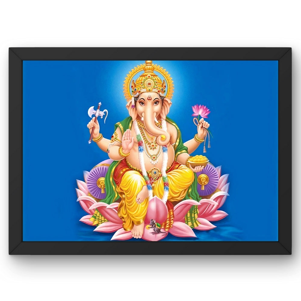 Lord Ganesh Wall Art - Lord Ganesh Hindu God Photo Frame