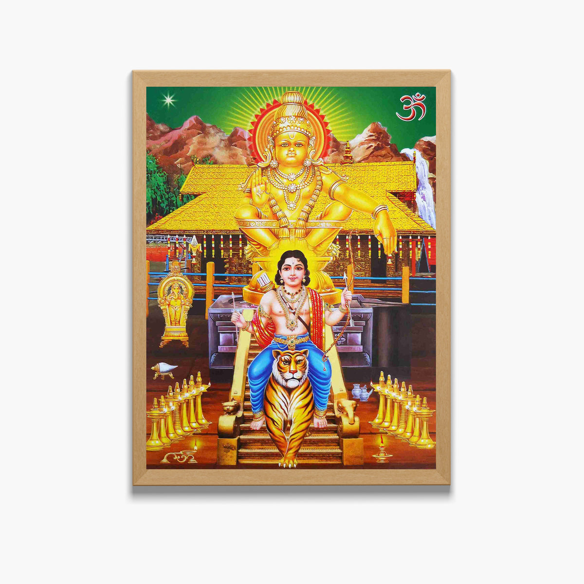 Lord Ayyappa Swamy wall arts - Ayyapaswamy hindu God Photo Frames