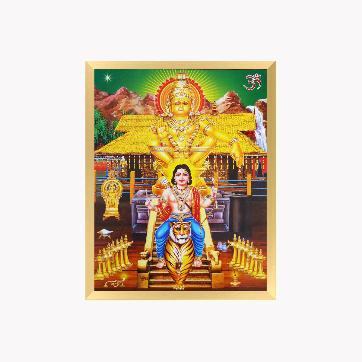 Lord Ayyappa Swamy wall arts - Ayyapaswamy hindu God Photo Frames
